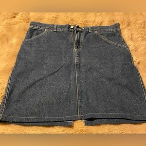 Vintage Denim Pencil Skirt Midi Ralph Lauren Size 10